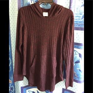 Cabin Fever Hooded Sweater Sz M